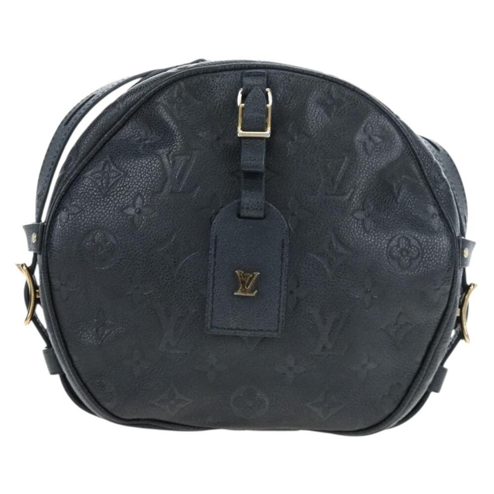 Louis Vuitton Monogram Empreinte Boite Chapeau Souple MM Shoulder Bag Black